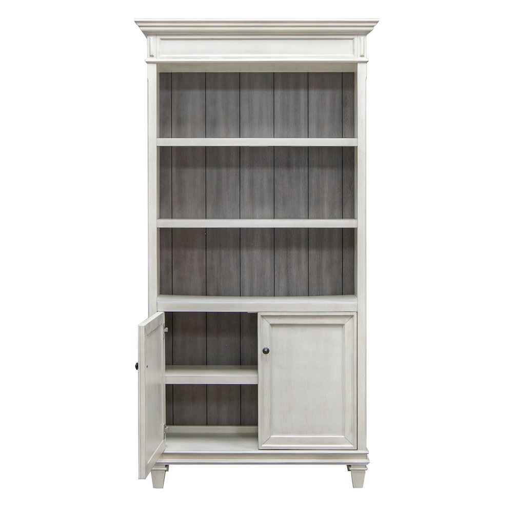 White Bookcase With Doors, Bookcase With Storage, Tall Bookshelf Unit