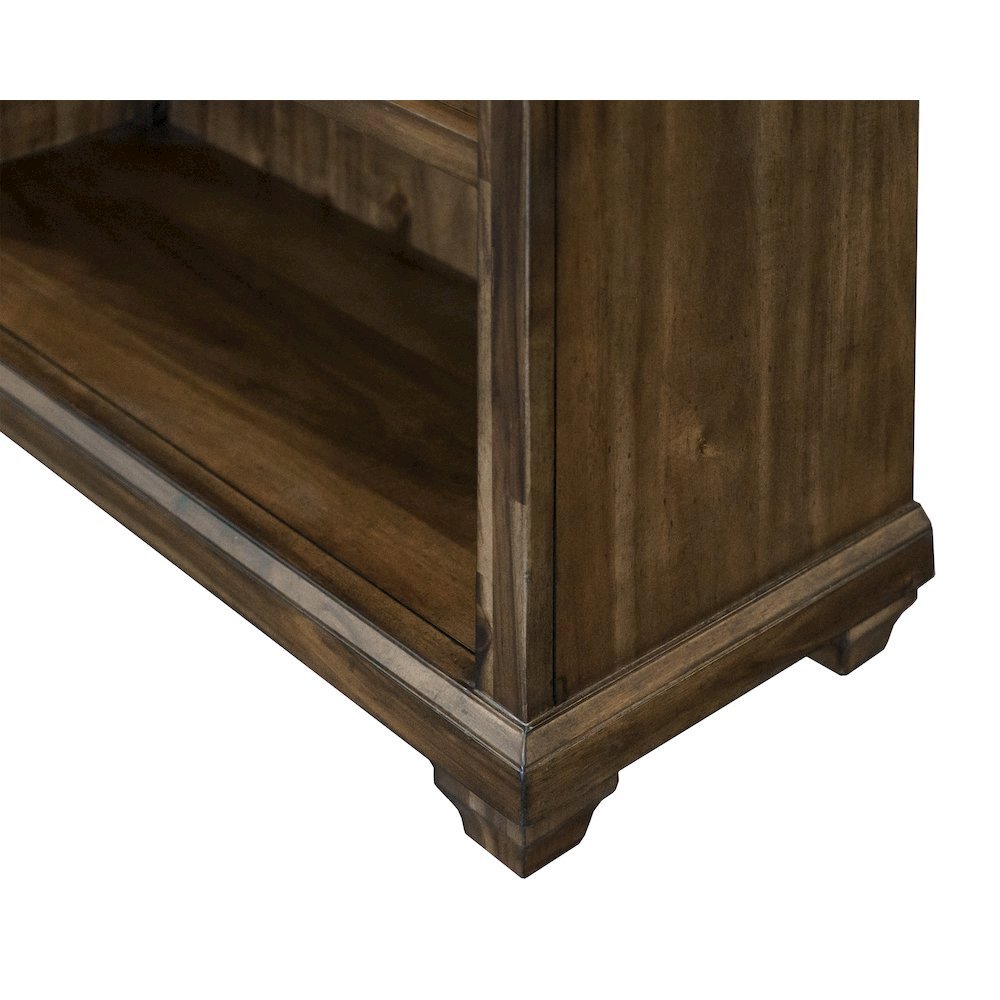 Brown 4 Shelf Bookcase – Wooden Bookshelf for Living Room or Office Use