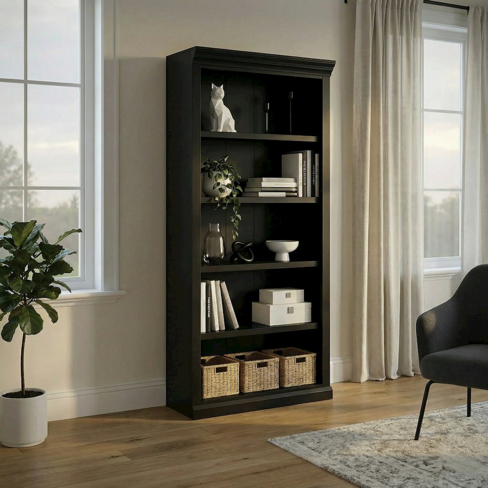 Modern Wood Open Bookcase, Office Bookcase, Office Shelving, Office Storage