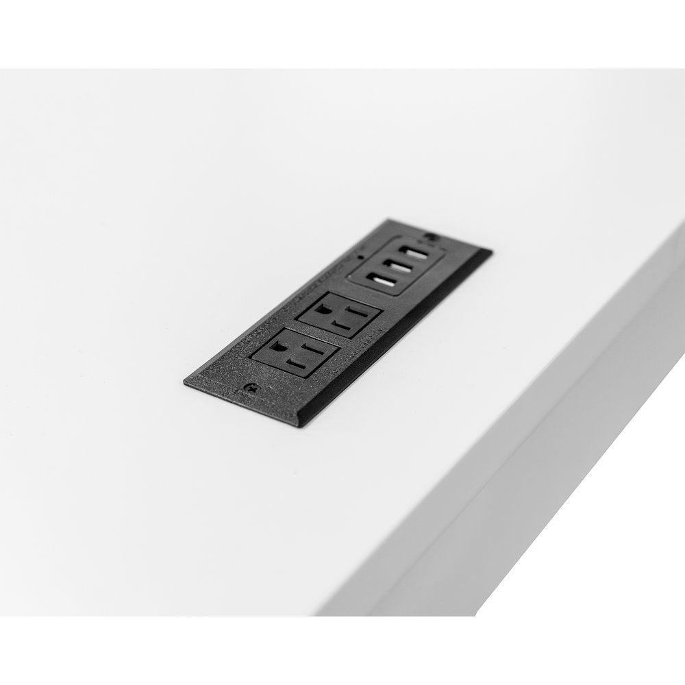 Abby Electric Sit/Stand L-Desk and Return