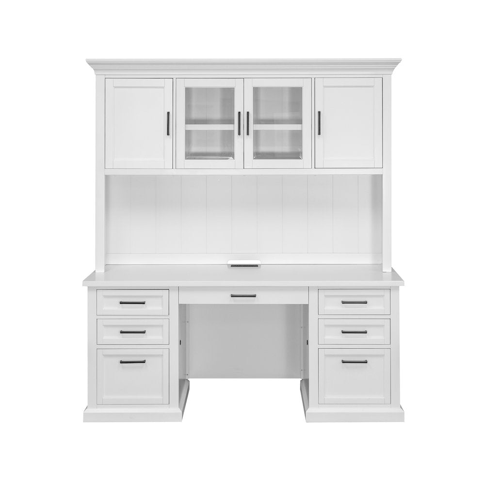 Abby Wood Hutch With Doors, Storage Hutch