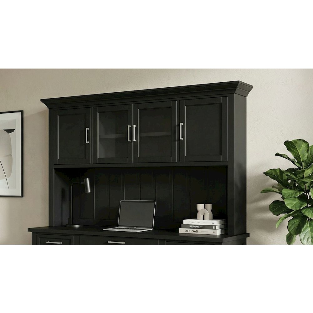 Modern Wood Hutch With Doors, Storage Hutch, Office Storage, Fully Assembled