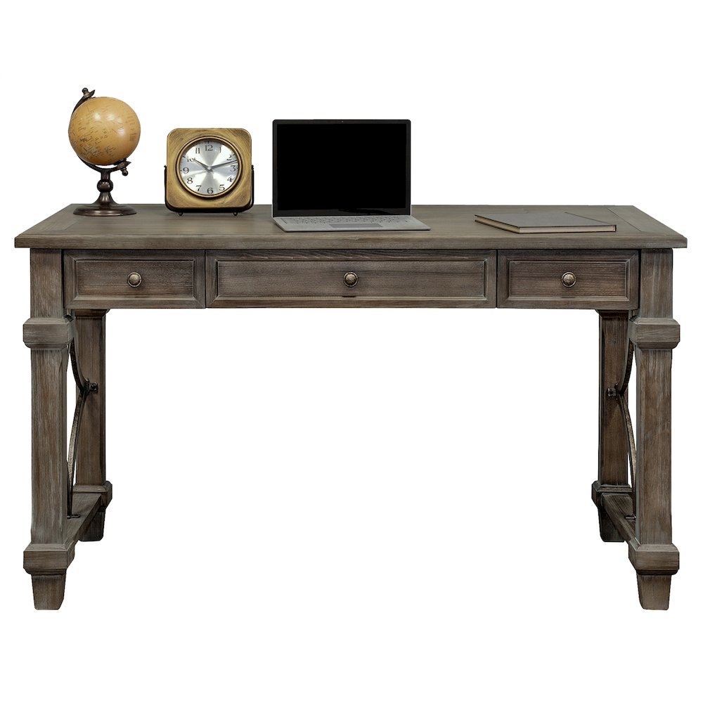 Carson Wood Writing Desk, Writing Table, Gray