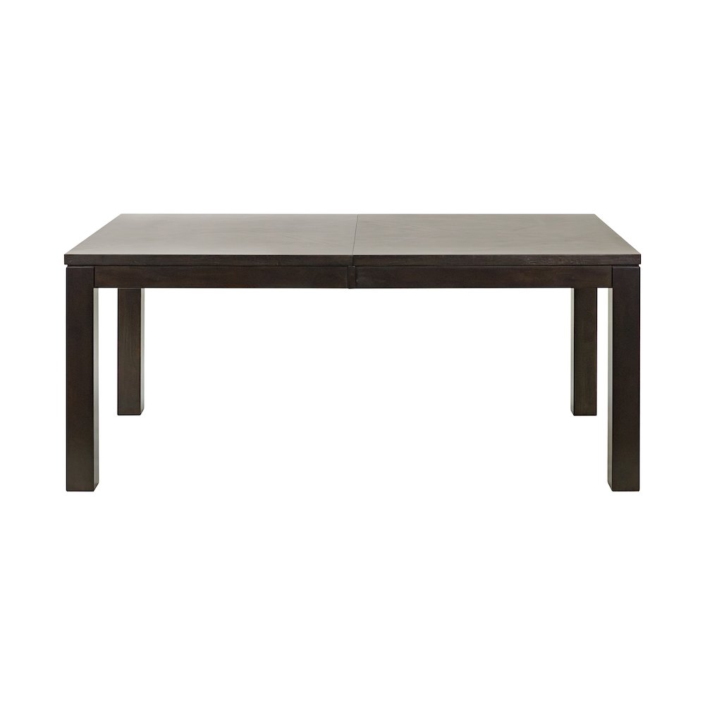 Montclair Modern Wood Rectangular Extension Kitchen Dining Table, Black