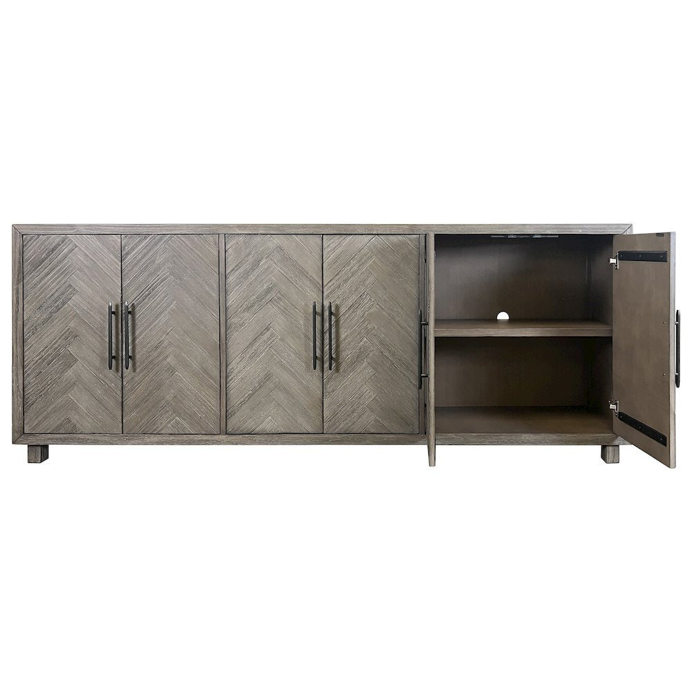 Palisades 90" Six Door TV Console