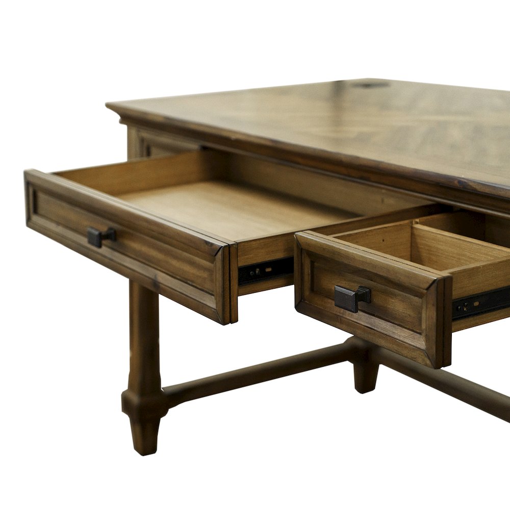 Porter Traditional Wood Writing Desk, Brown