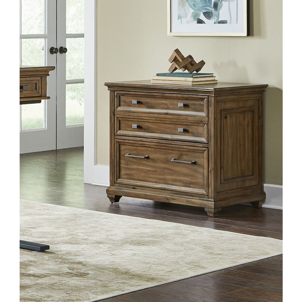 Porter Lateral File, Storage File Drawer, Brown