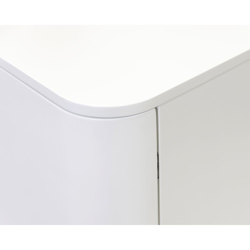 Uptown 60" Fireplace Console, Fully Assembled, White