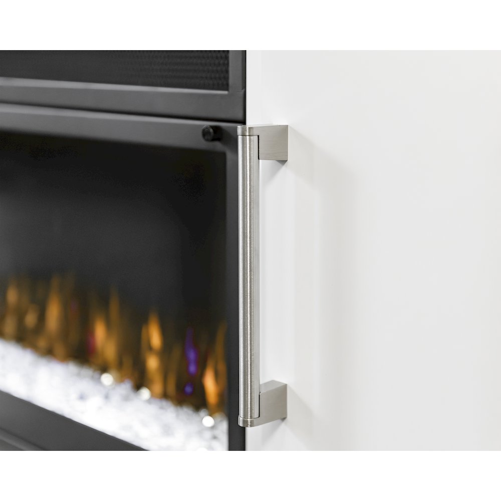Uptown 84" Fireplace Console, Fully Assembled, White