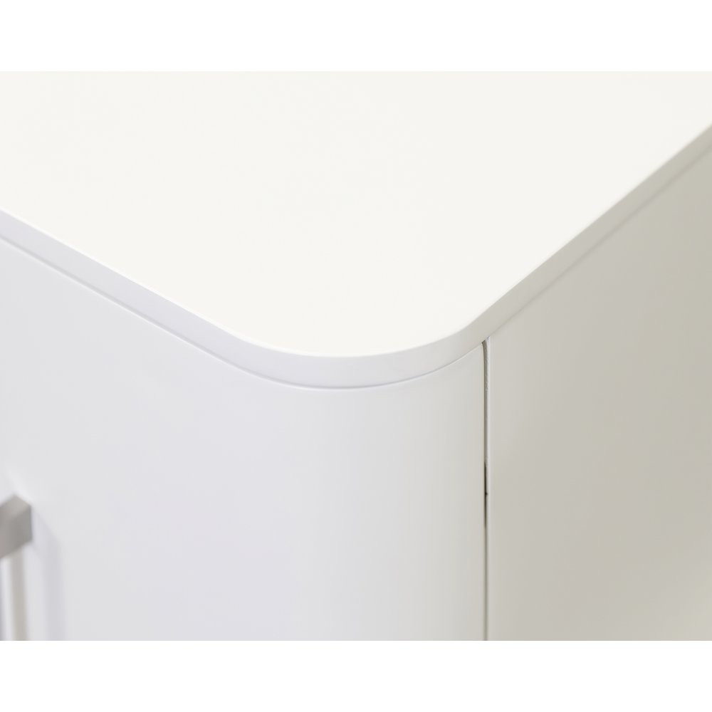Uptown 96" Fireplace Console, Fully Assembled, White