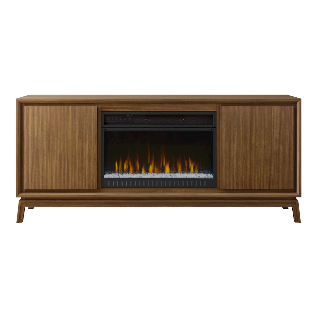 Williamsburg 64" Fireplace Console, Fully Assembled, Brown