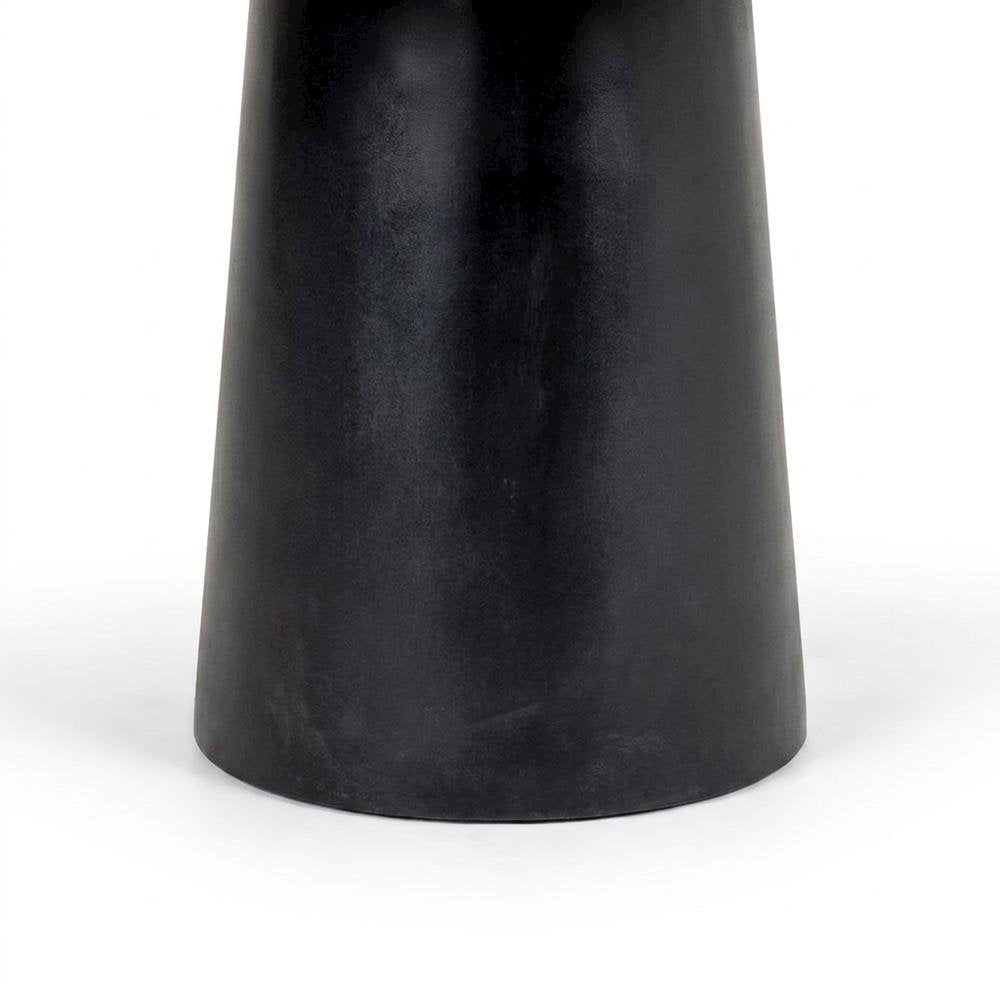 Concrete Round Dining Table with Pedestal Base for Dining Room