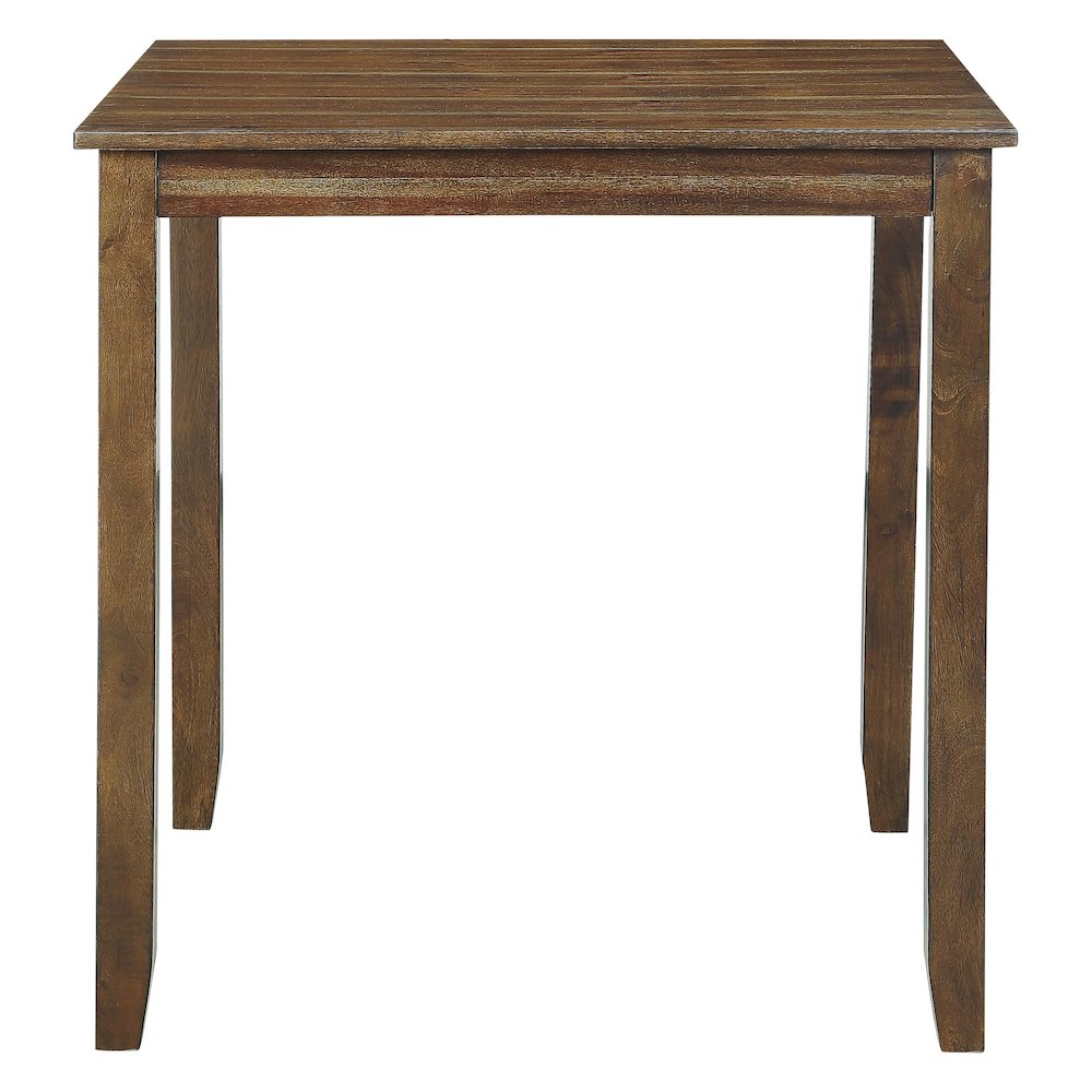 Weston Wood Veneer Counter Height Set (Set of 5) in Brown Finish