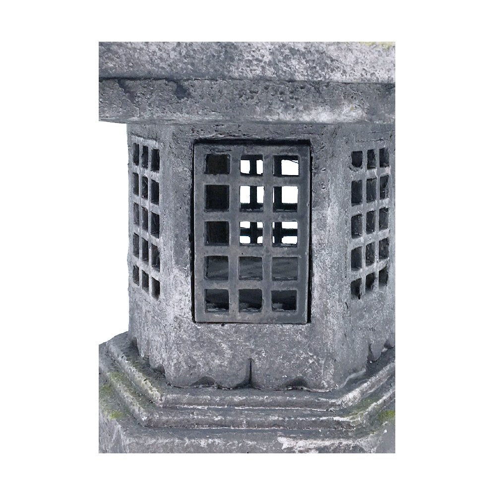 40In Grey Stone Pagoda Lantern