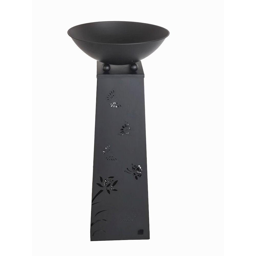 Solar Lighted Butterfly Metal Planter Holder