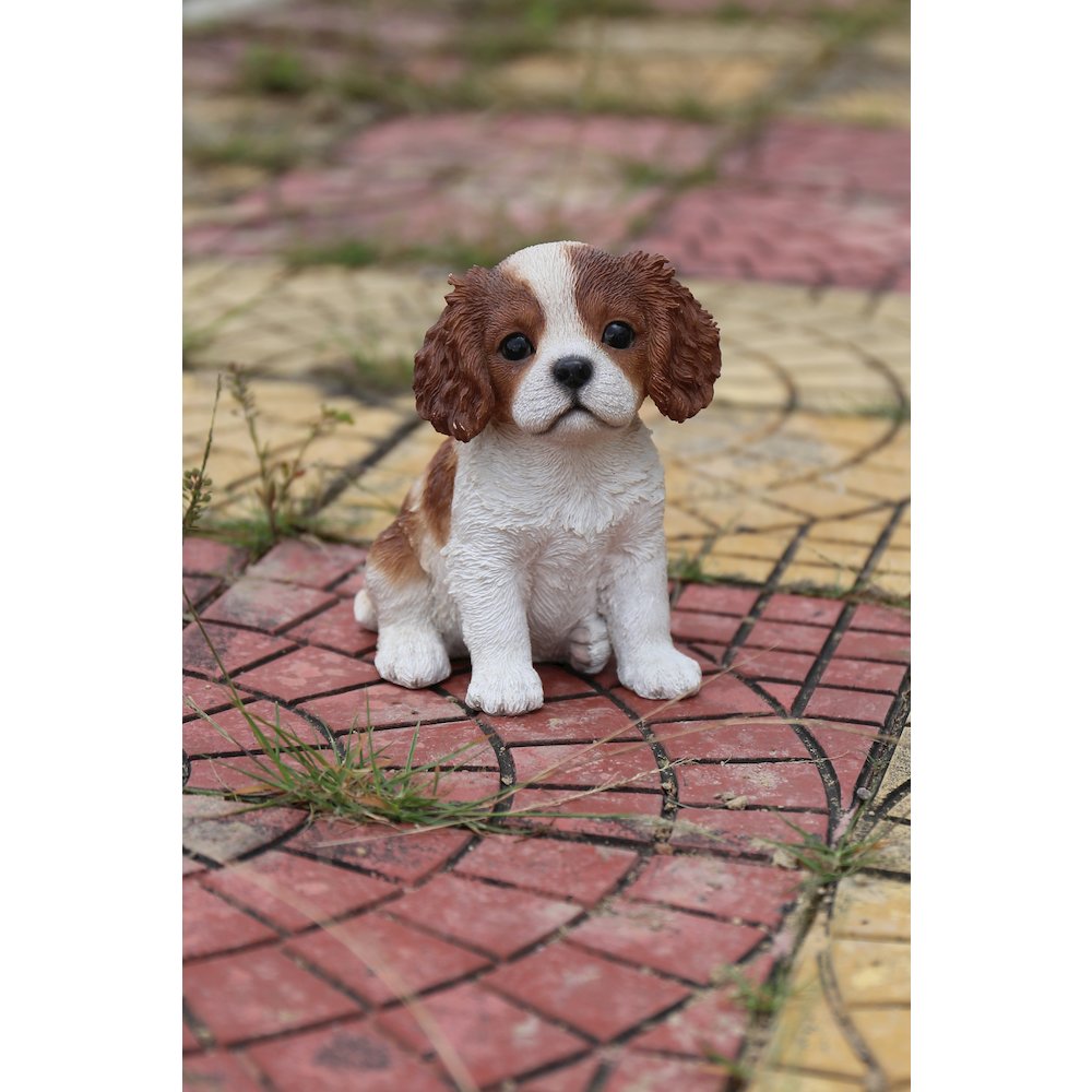King Charles Puppy Statue