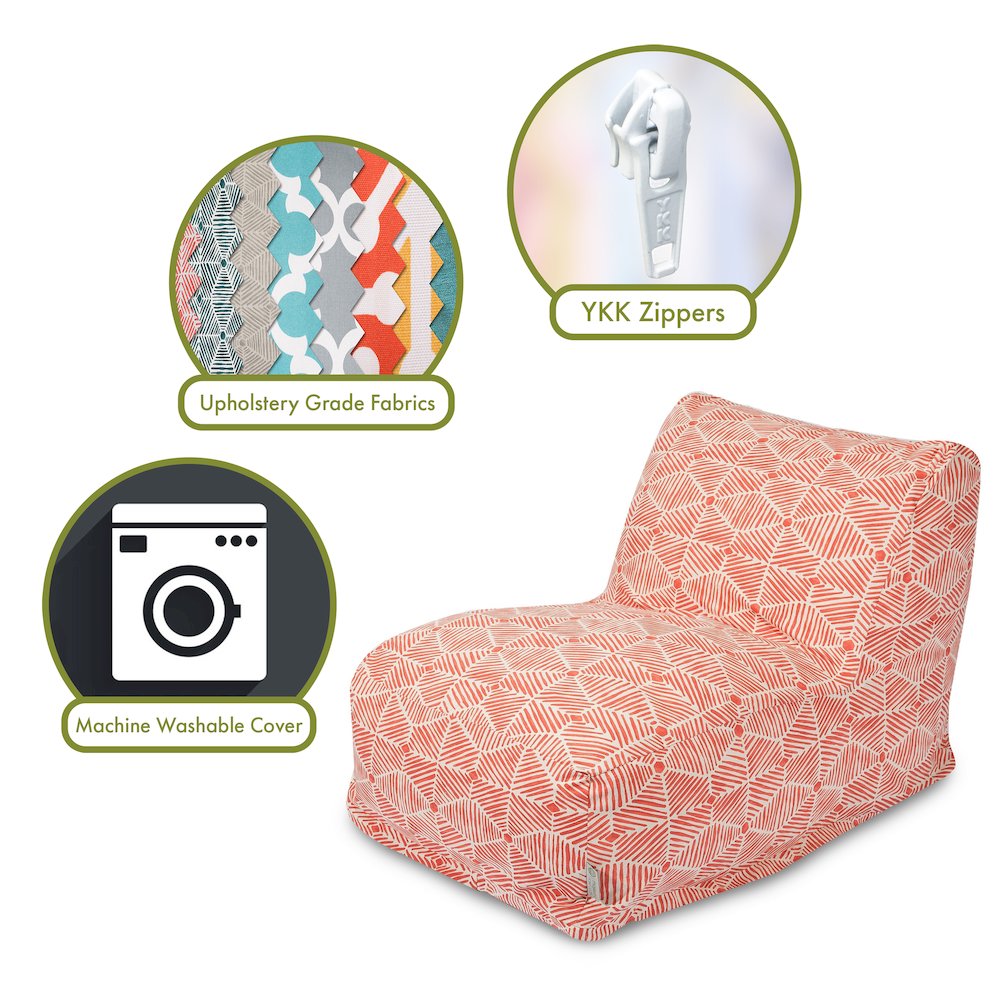 Majestic Home Goods Chair Lounger Charlie Salmon