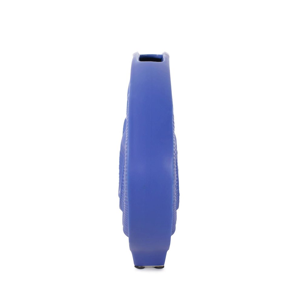 Radiant Blue Wide Ceramic Vase