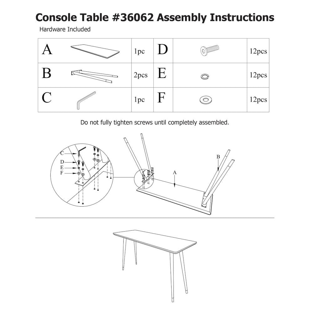 Soho Wood Console Table