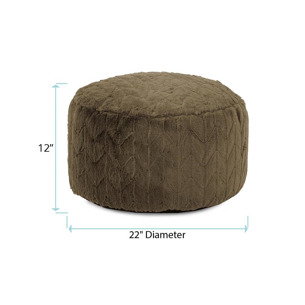 Foot Pouf Angora Moss