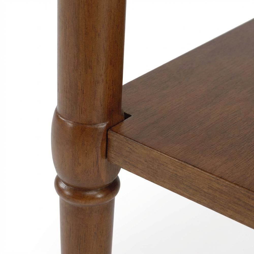 Wood Console Sofa Table with Storage Shelf, Traditional Entryway Table