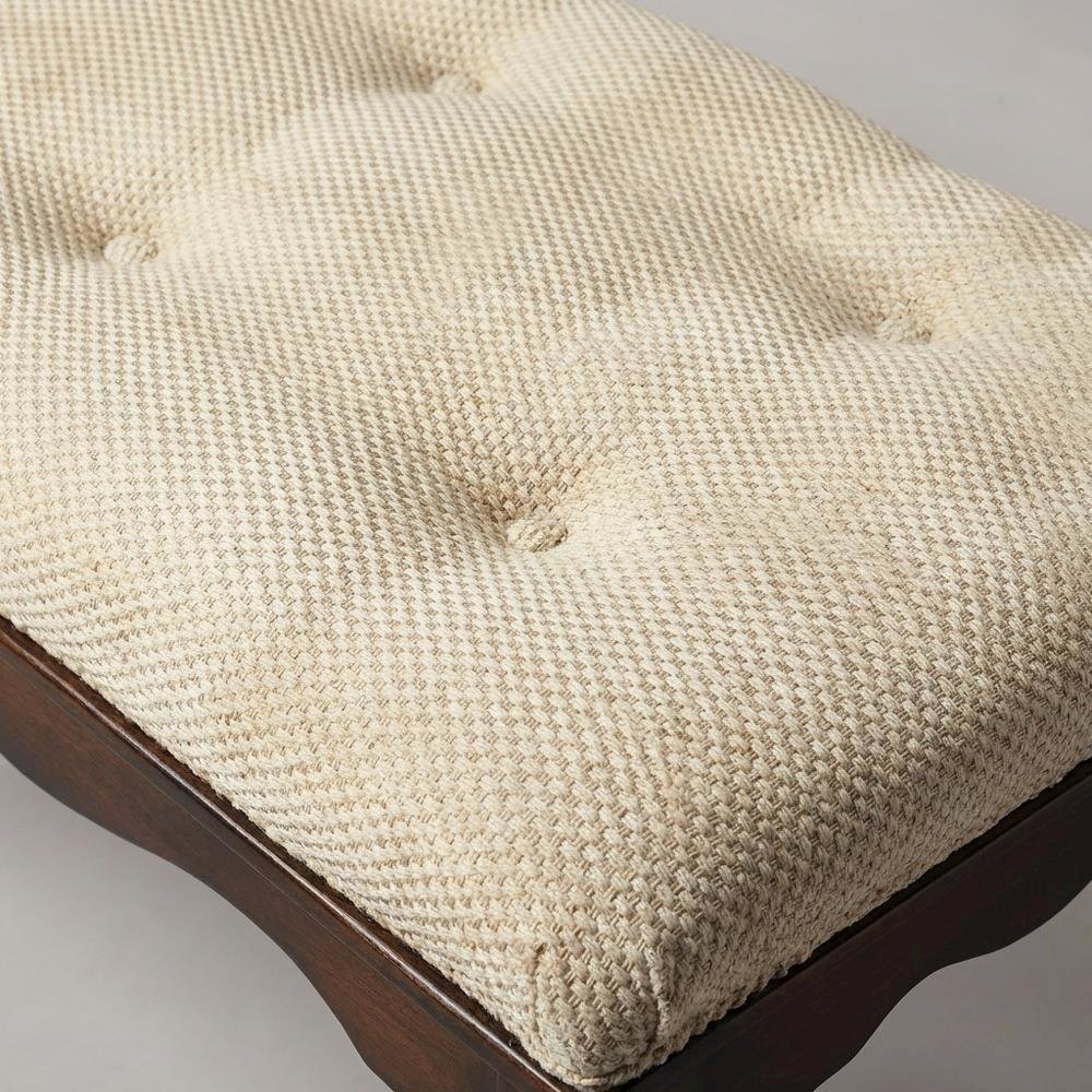 Traditional Upholstered Bench with Wood Frame, Accent Seat for Entryway