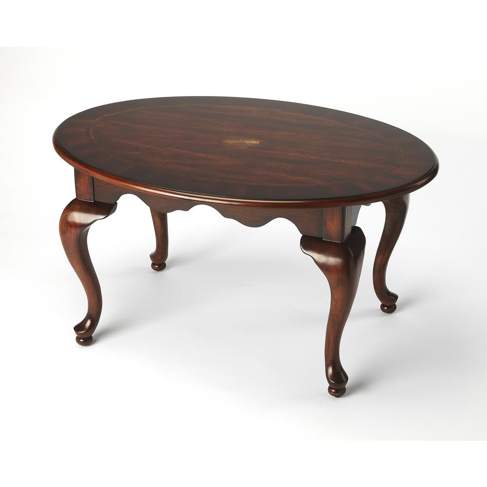 Cherry Oval Cocktail Table, Belen Kox