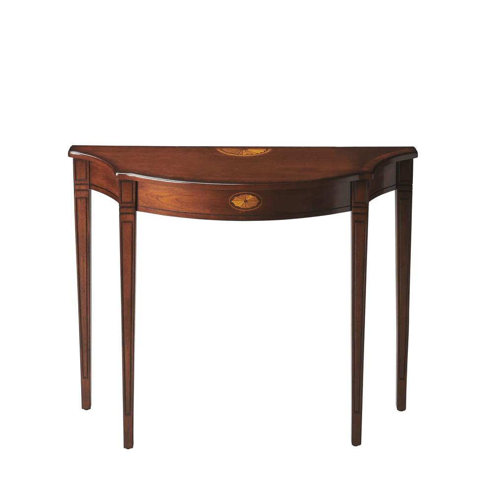Olive Ash Burl Console Table, Belen Kox