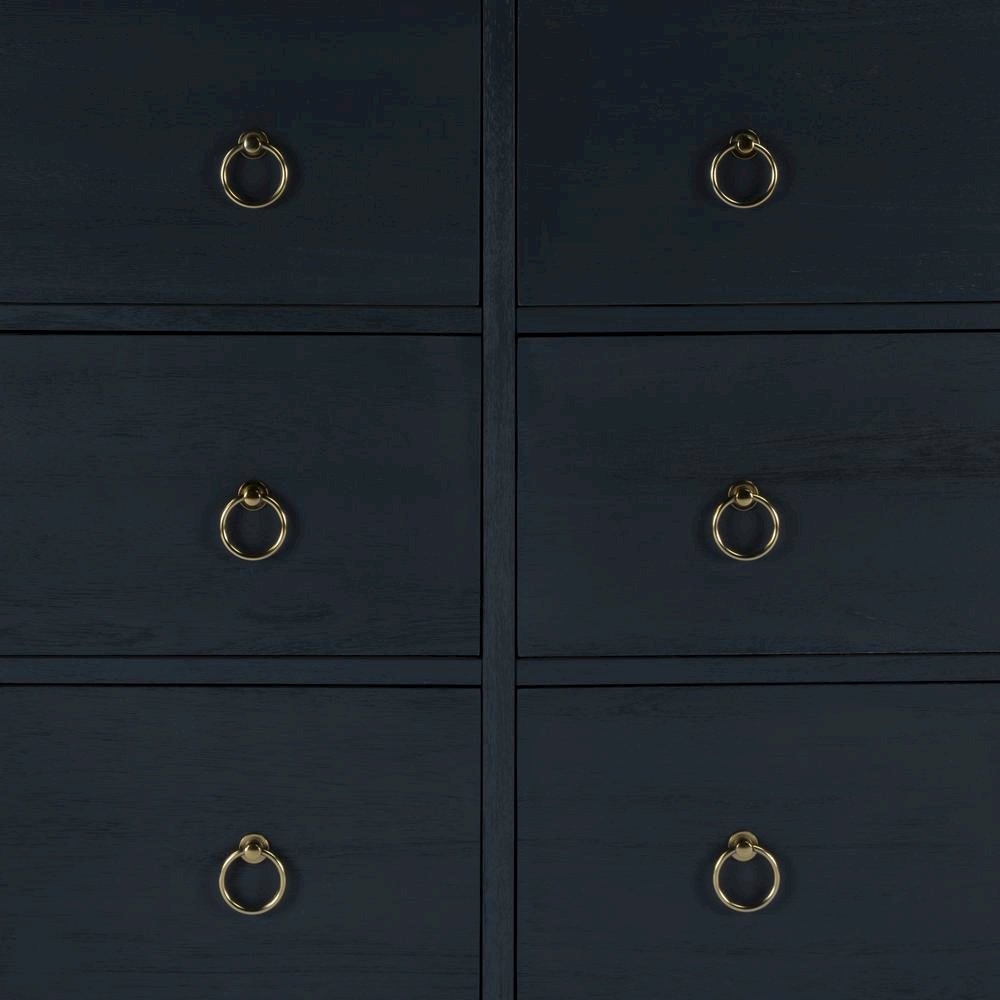 Navy Wood Dresser – 6 Drawer Dresser for Kids Bedroom or Guest Room