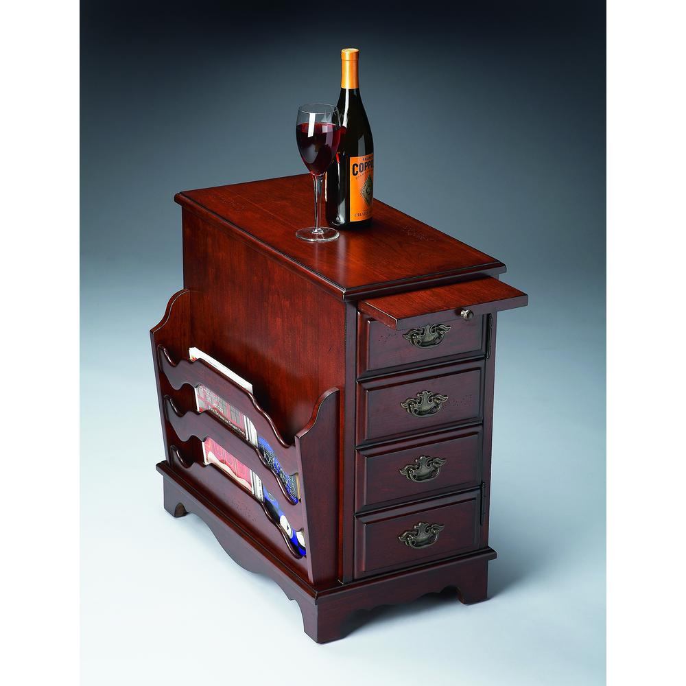 Gregory Side Table, Dark Brown