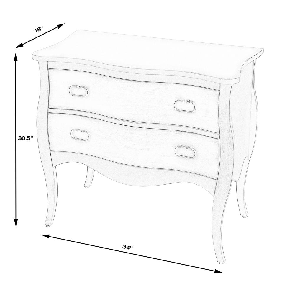 Antiqued Walnut 3-Drawer Chest, Belen Kox