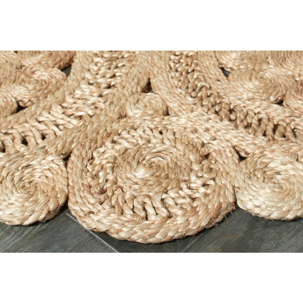 Boutique Jute Jute Area Rug Indoor in Tan/Brown, 6' Round