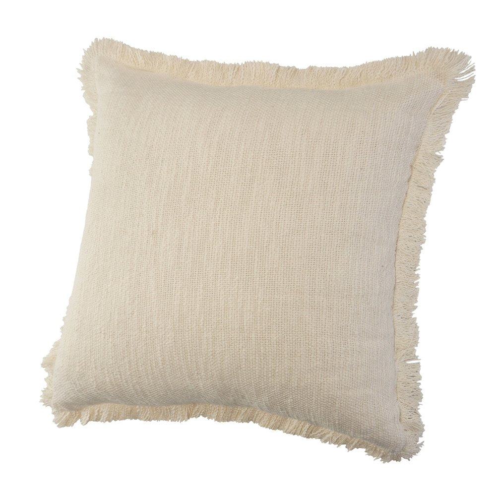 Aspen Cotton Pillow Set of 2 in Cream, 20" x 20"