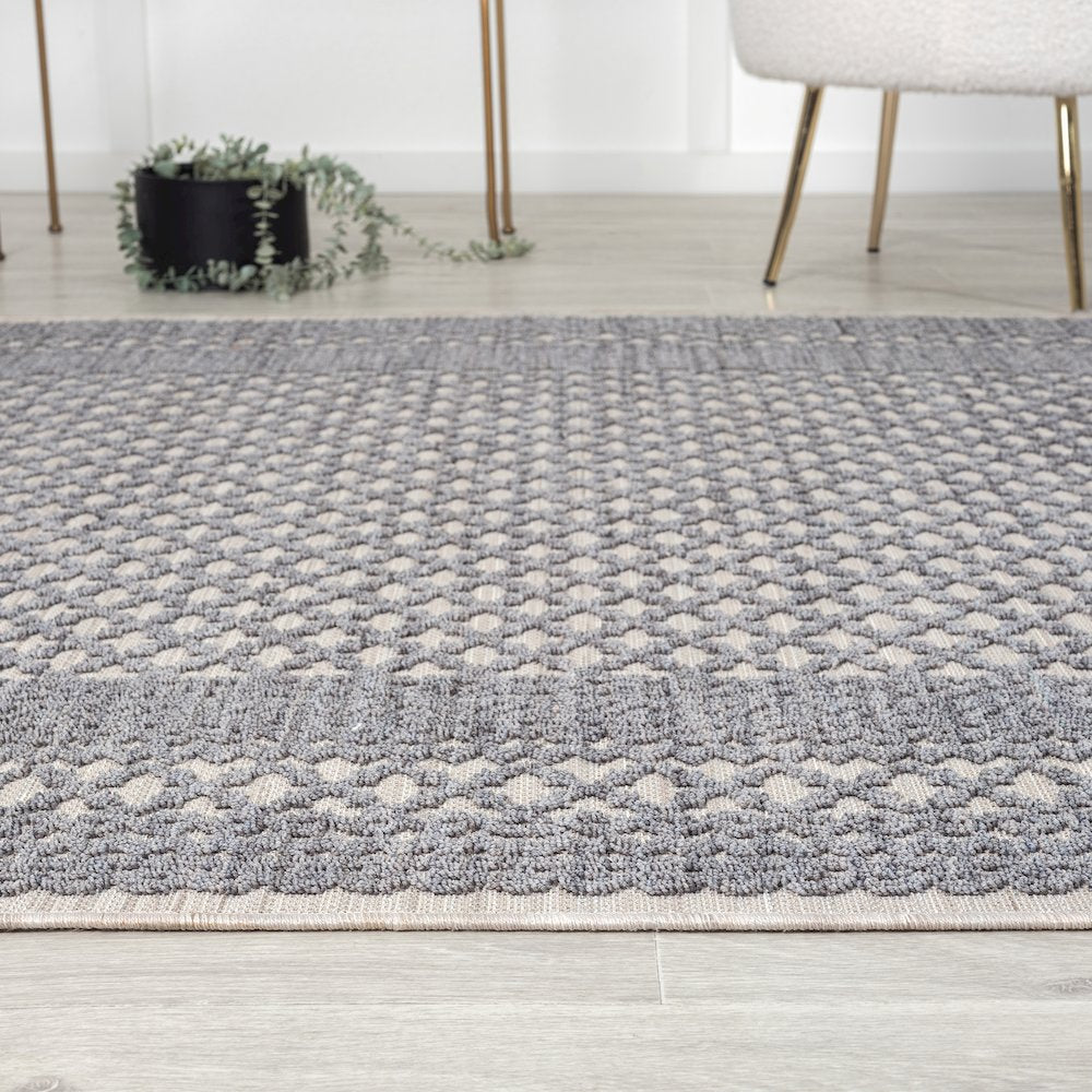 Westport Bordered PET Yarn Indoor/Outdoor Area Rug