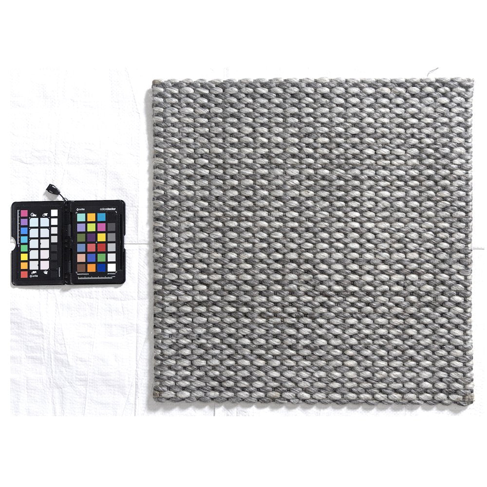 Bergen Wool Blend Area Rug Indoor in Gray/Silver, 9' x 12'