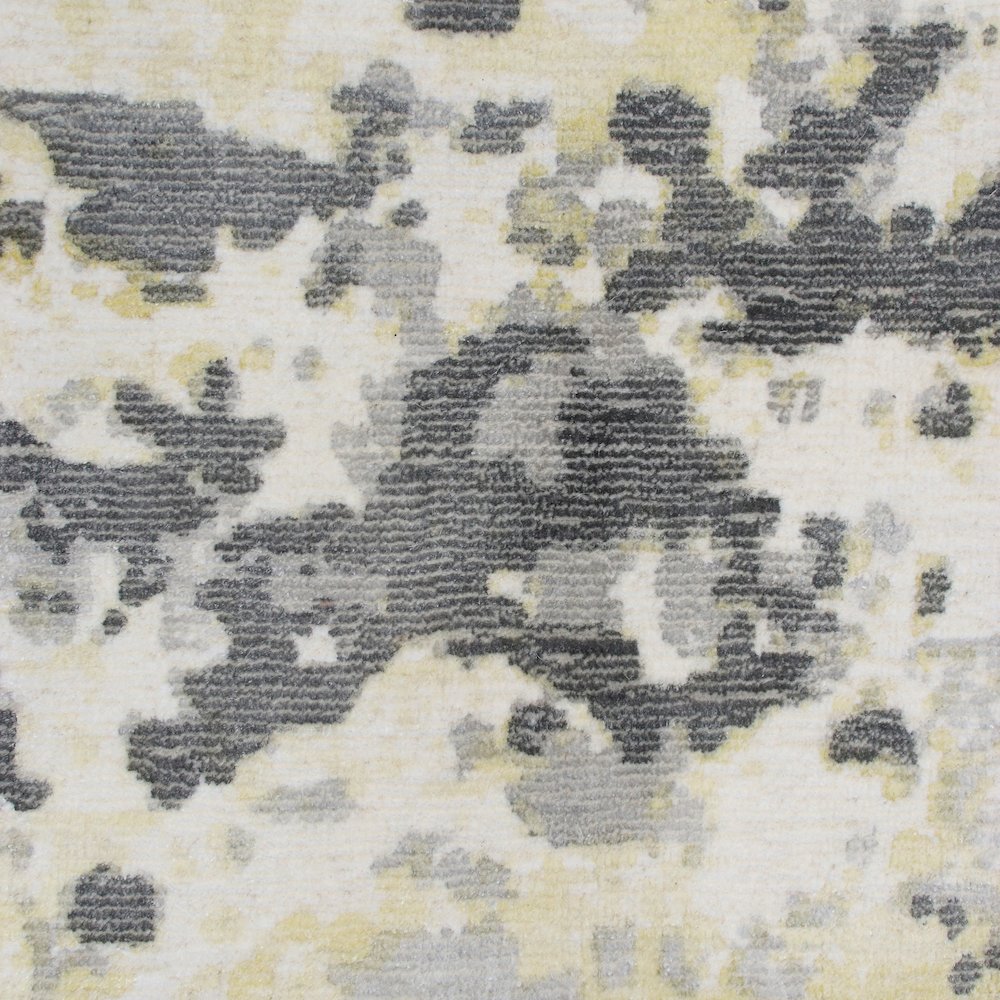 Calypso Viscose Blend Area Rug Indoor in Gray/Yellow, 2' x 3'