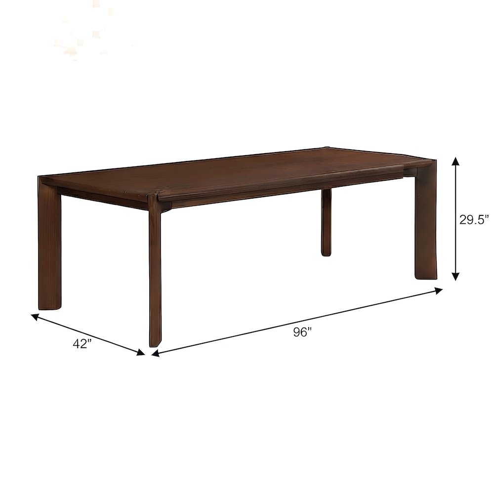 Solid White Ash Dining Table with Rounded Edges, Modern Style Seats Eight