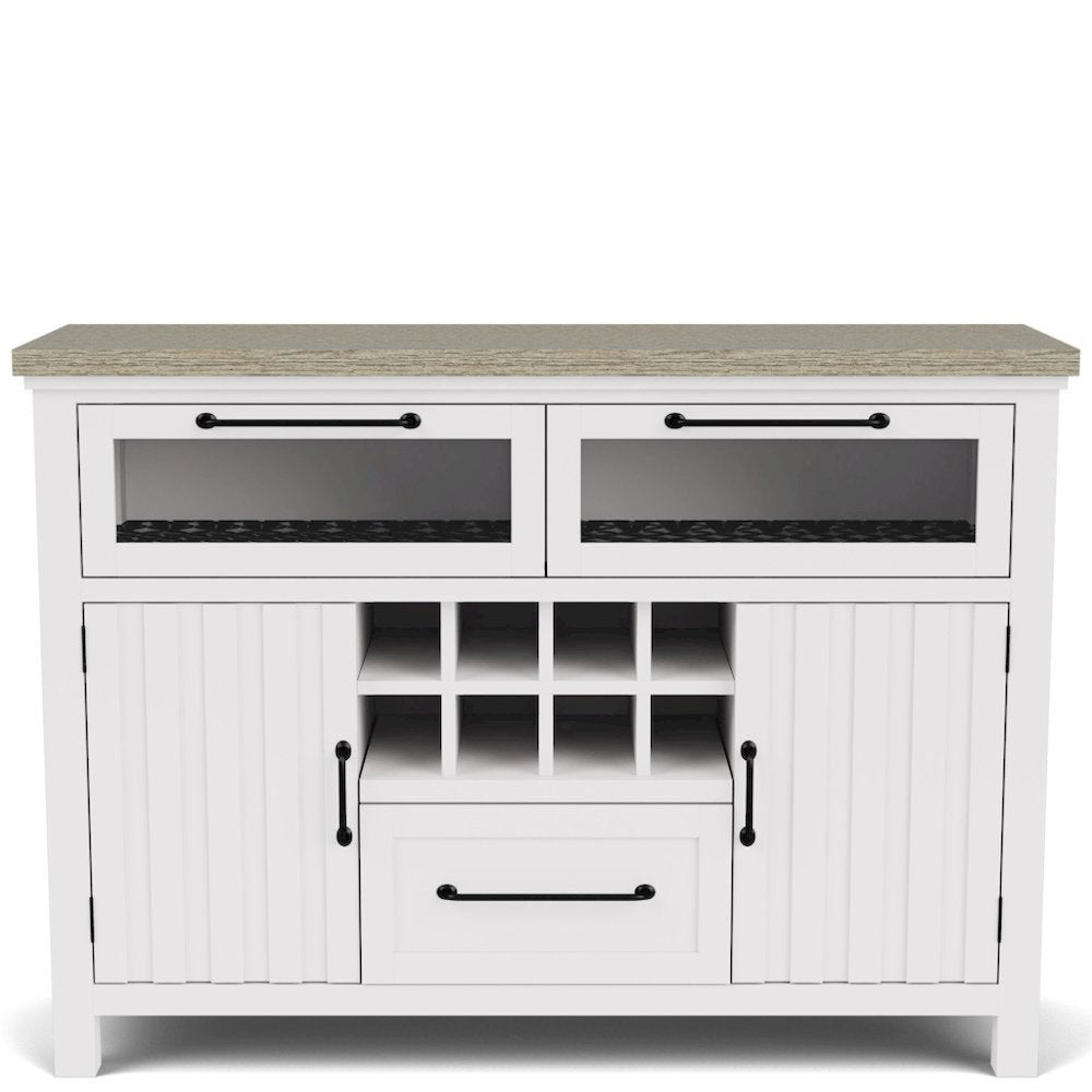 Buffet Cabinet with Storage – Beige Sideboard Cabinet and Buffet Table
