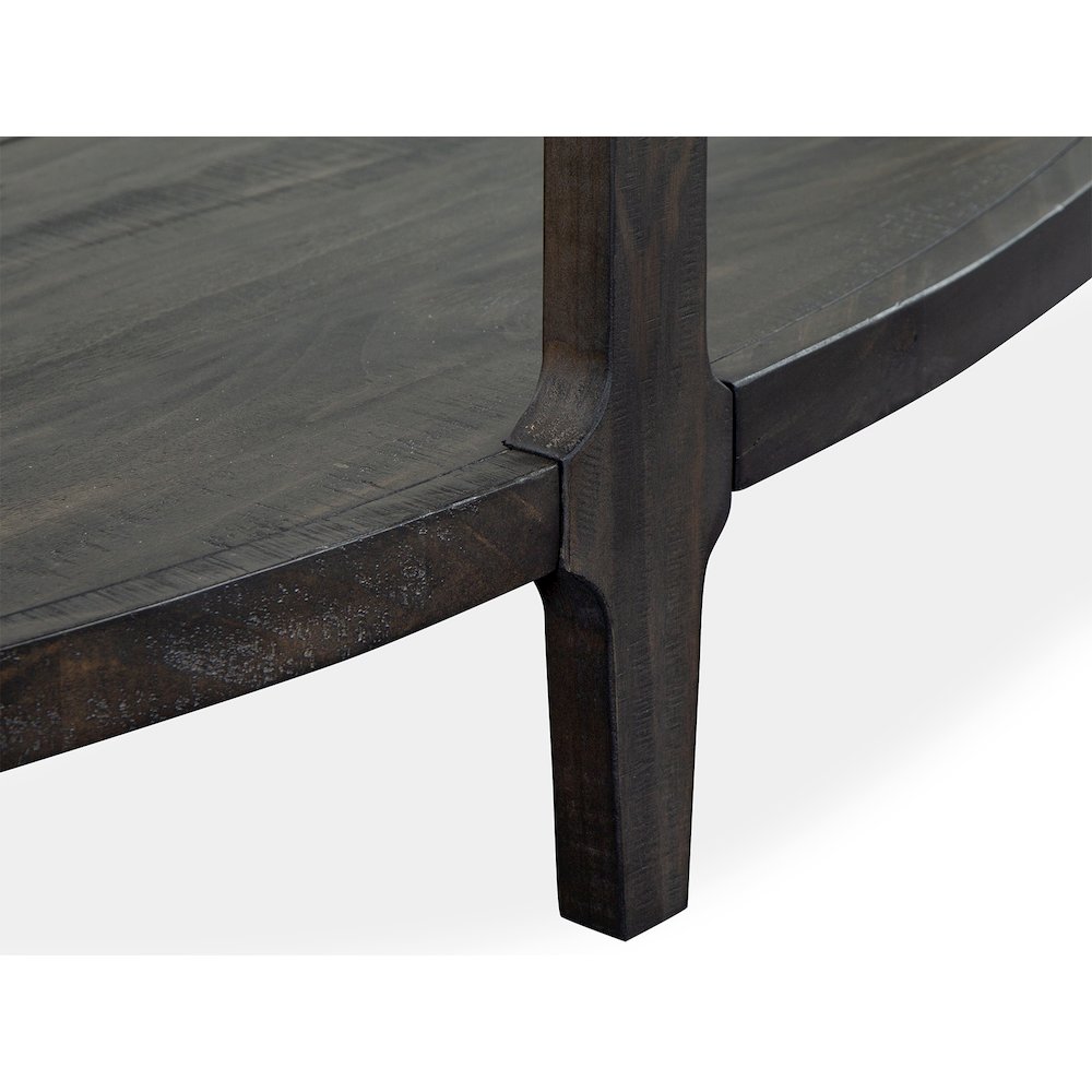 Boswell Peppercorn Demilune Sofa Table