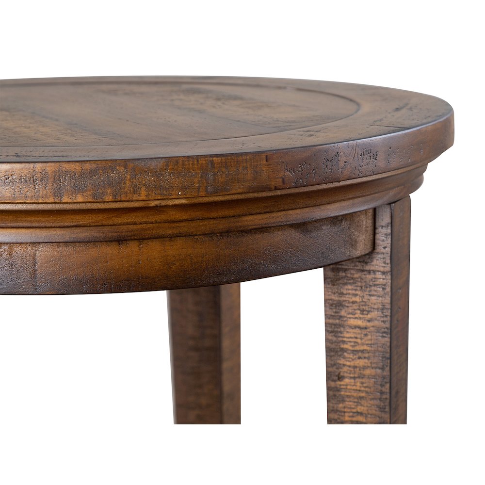 Bay Creek Toasted Nutmeg Round Accent End Table