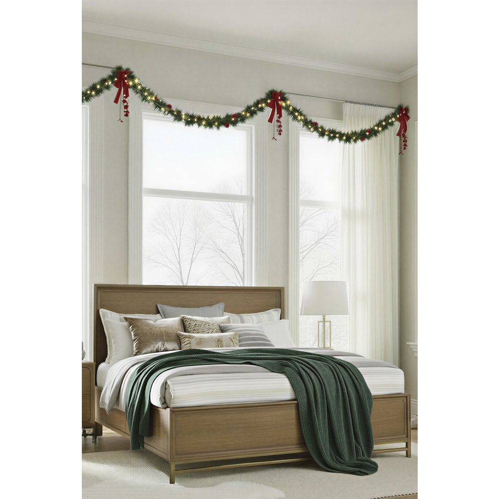 Lindon Belgian Wheat And Coffee Bean Queen Panel Bed