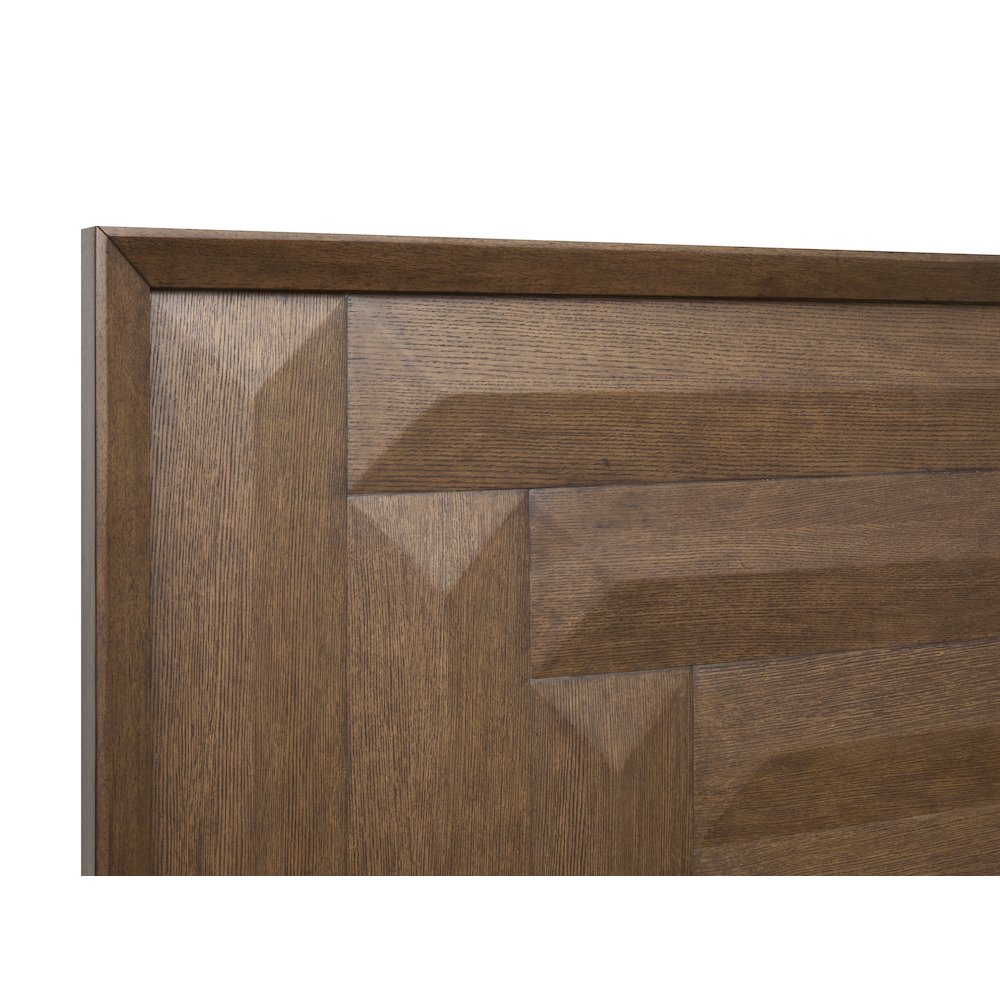 Callisto Bourbon Brown King Panel Bed