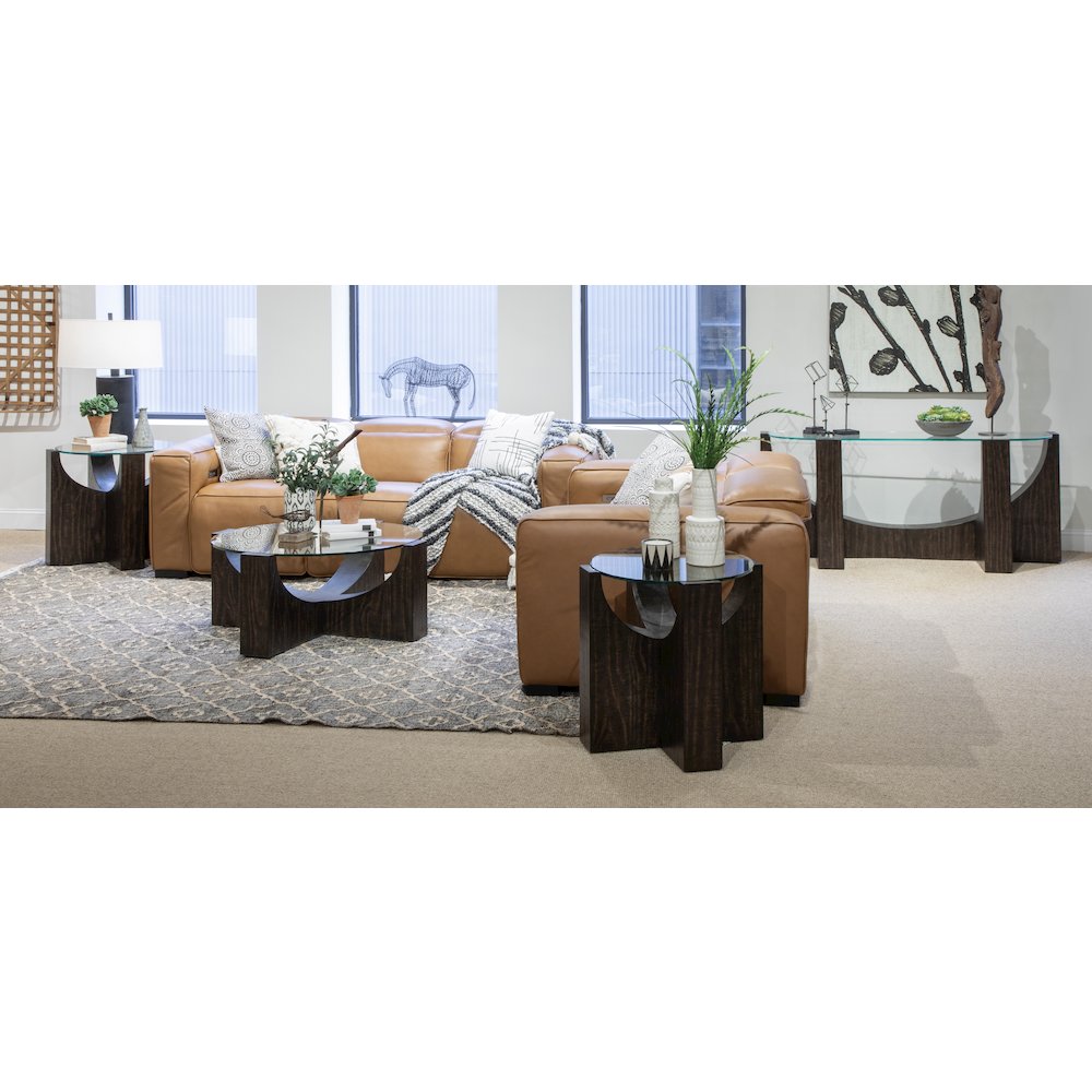 Beckham Rustic Tavern Round Accent Table