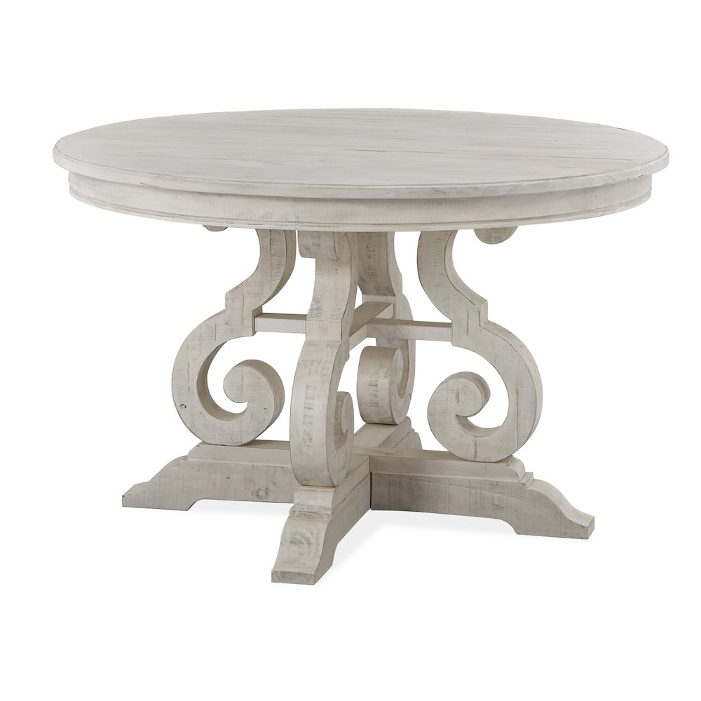 Bronwyn Alabaster And Toasted Nutmeg 48" Round Dining Table Base
