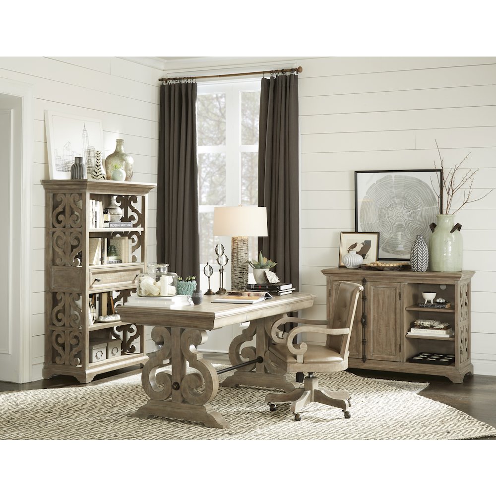 Tinley Park Dove Tail Grey Bookcase