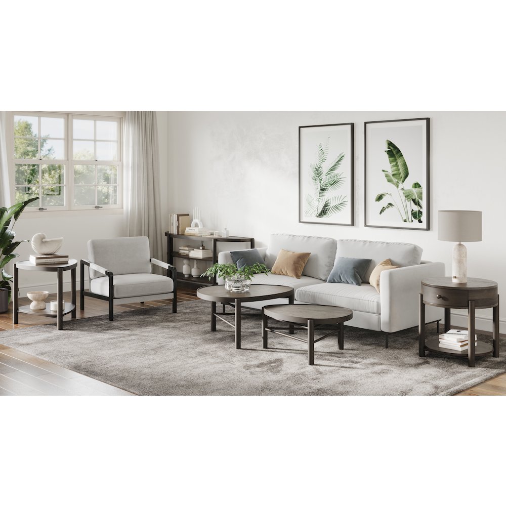 Hadleigh Black Coffee Bean Shaped Accent End Table