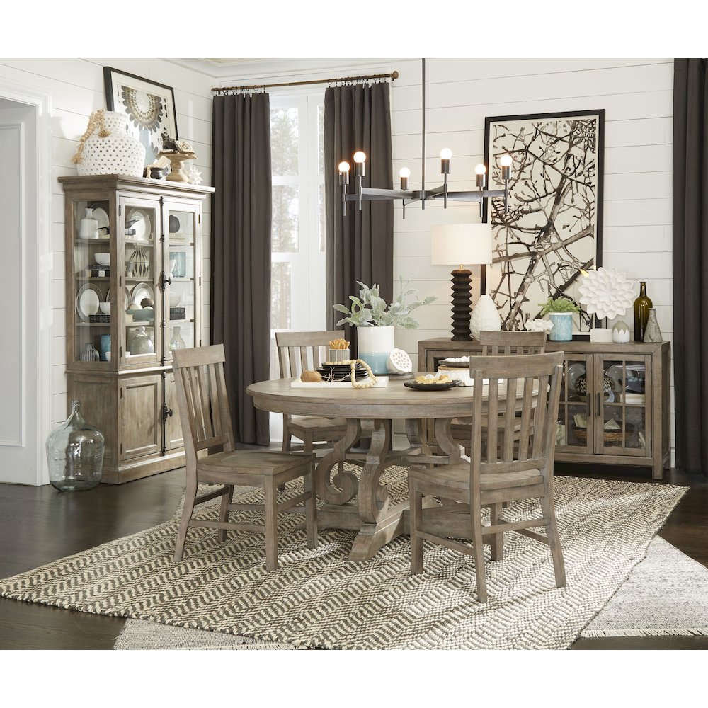Tinley Park Dove Tail Grey 48" Round Dining Table