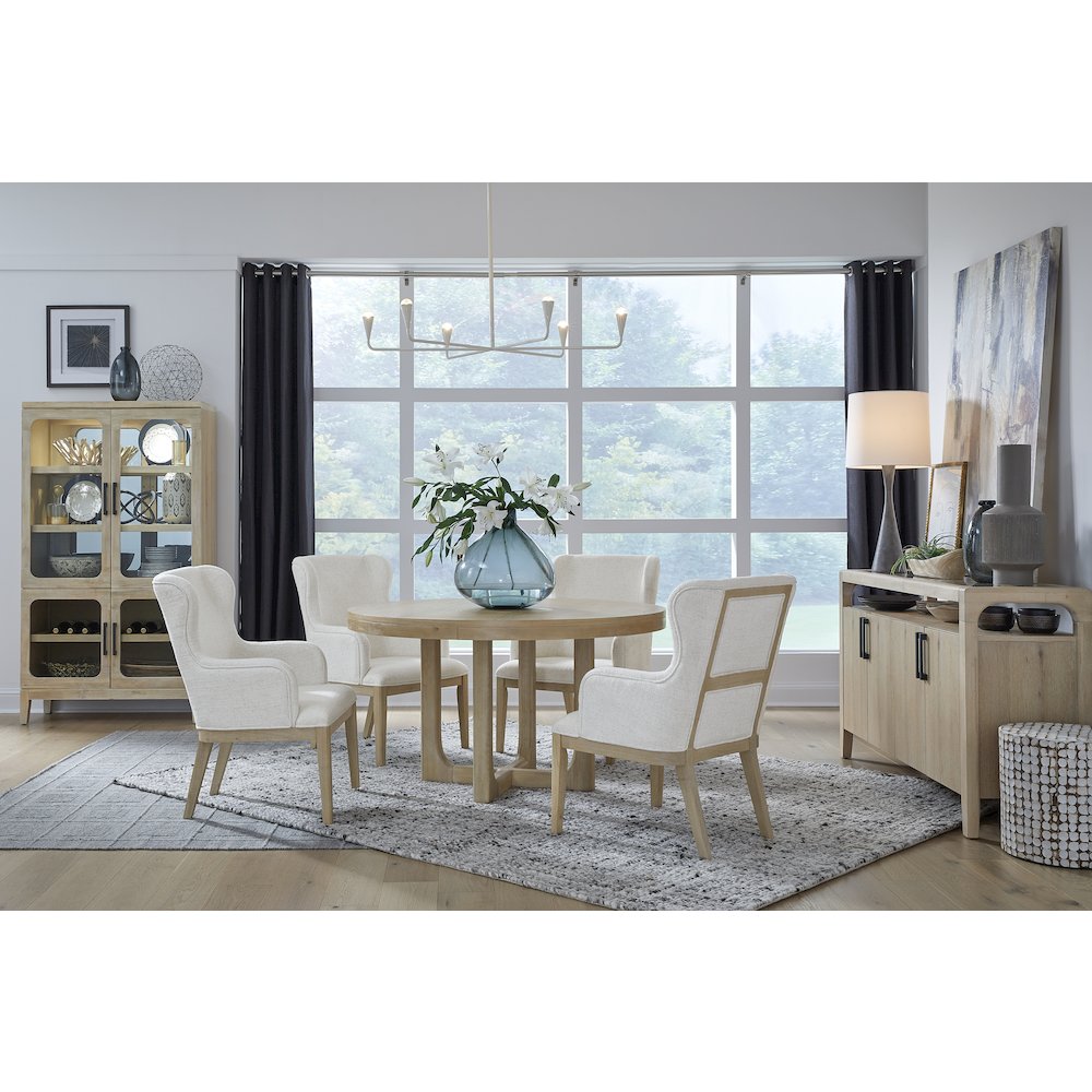 Somerset Butternut Round Dining Table