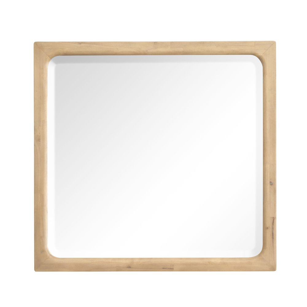 Somerset Butternut Landscape Mirror