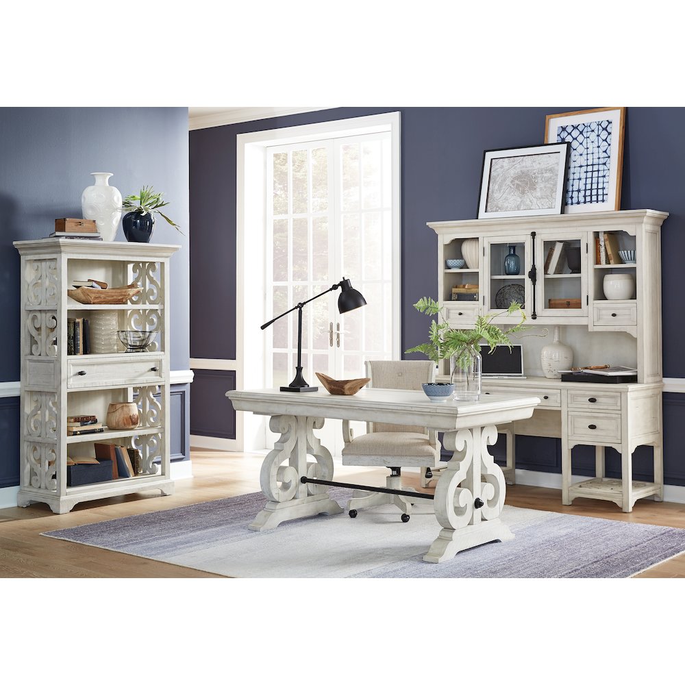 Bronwyn Alabaster Desk With Hutch